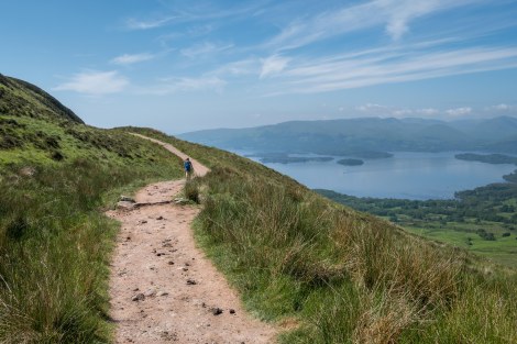 On Conic Hill with a view of Loch Lomond
