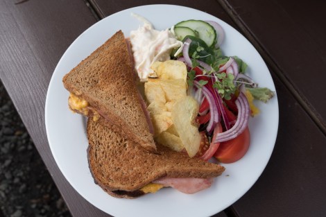 A delicious toastie at Beinglas farm