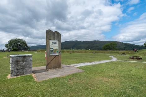 The start of the Great Glen Way at the old fort of Fort William