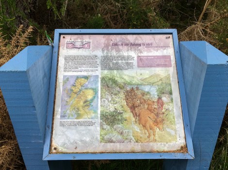 Information panel about drovers routes