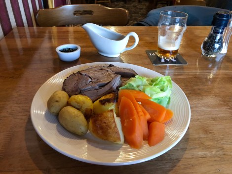 Roast dinner at the Haugh Hotel, Cromdale