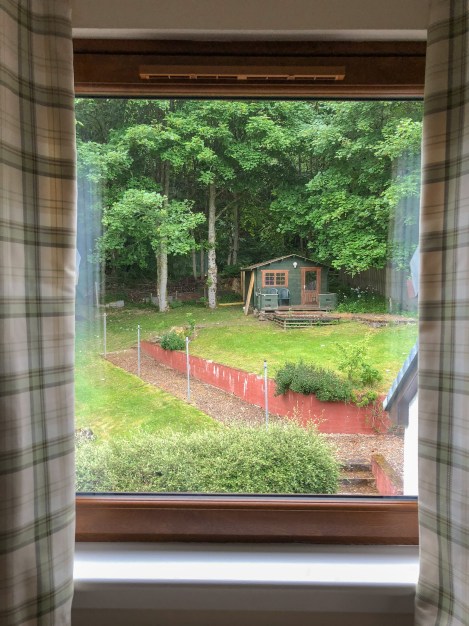 The view from my room at Bracarina House B&amp;B in Invermoriston