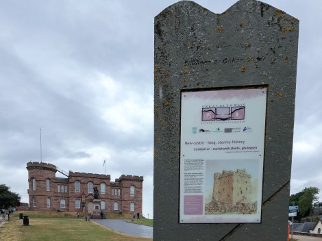 The end of the Great Glen Way at Inverness Castle