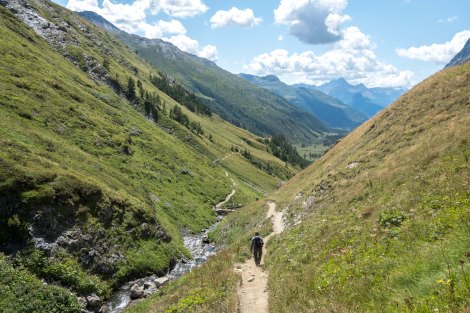 Winding along the Val Ferret valley