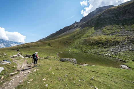 One of a few tarns we passed today