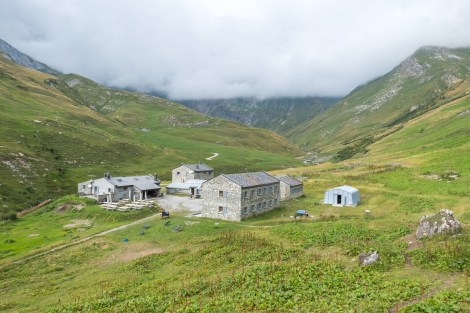 Our home for the night at Refuge des Mottets