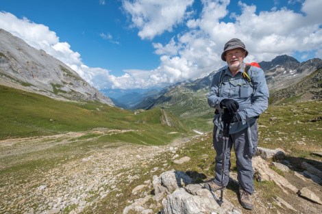Dad at Col du Bonhomme (2329m)