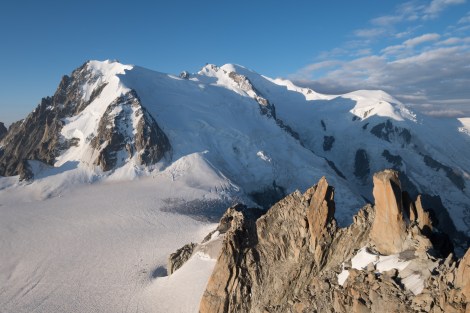 View of Mont Blanc from Aiguille du Midi, 3842m