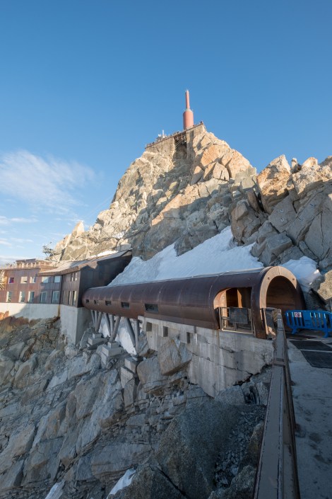 The view from Aiguille du Midi cable car station, 3842m