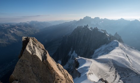 The view from Aiguille du Midi cable car station, 3842m