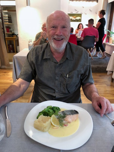 Dinner in the hotel - one of dad's favourites