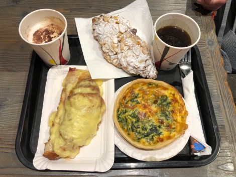 Breakfast at Le Fournil cafe in Argentiere