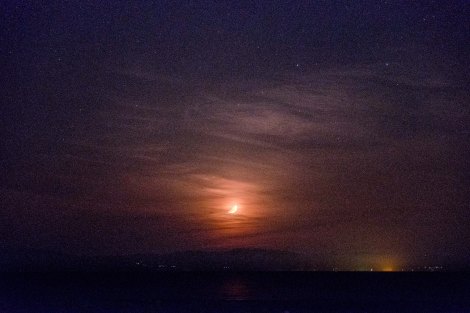 Moonrise at Kamikawa campground