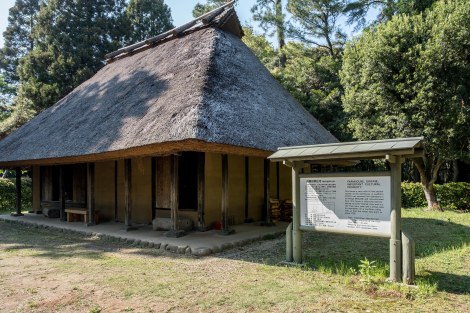 Near Miyazaki-jingu Shrine there's a collection of traditional thatched farm houses called 'Minka'