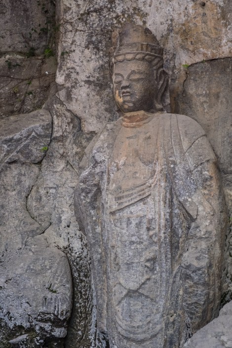 Sekibutsu Buddhist statues outside of Usuki