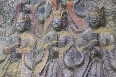Sekibutsu Buddhist statues outside of Usuki