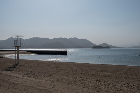Setoda sunset beach on Ikuchijima island