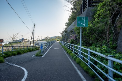 Views from the Kubiki Bicycle and walker road
