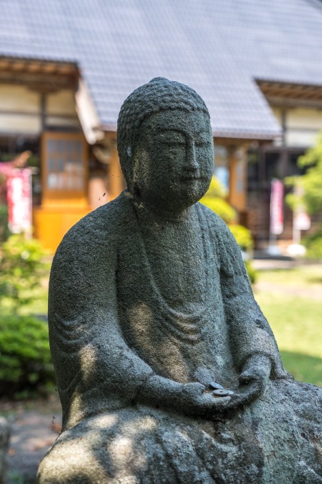 A Buddhist statue at Kaichoji Temple, Ogi, Sado Island