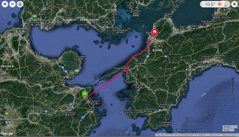 Jb11 - google map from Garmin Connect