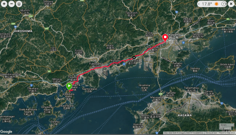 Jb14 - google map from Garmin Connect