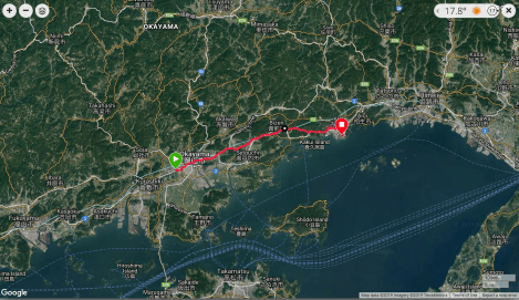Jb15 - google map from Garmin Connect