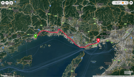 Jb16 - google map from Garmin Connect