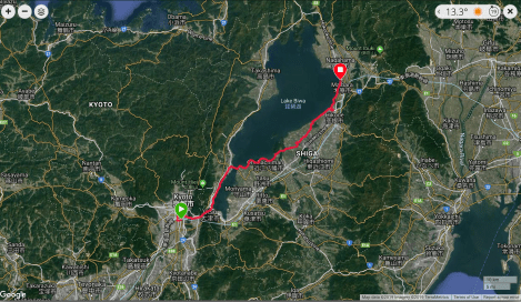 Jb19 - google map from Garmin Connect