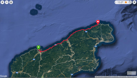 Jb24 - google map from Garmin Connect