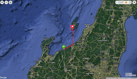 JB32 - google map from Garmin Connect