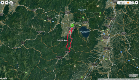 Jb37 - google map from Garmin Connect