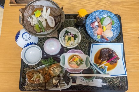 Dinner at Minshuku Shitamichisou