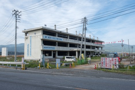 This Junior High School in Rikuzentakata has been left as a reminder of the 2011 tsunami