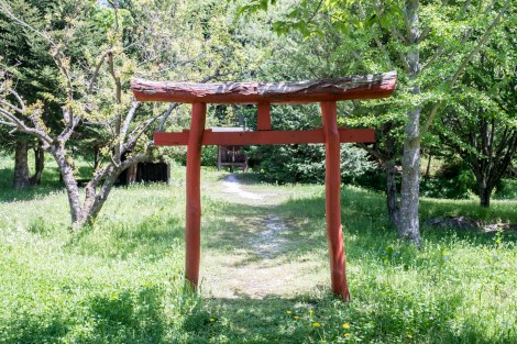 A Shinto shrine at the Tono Furusato Village