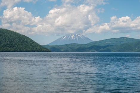 Lake Toya and Mt Yotei (also known as Ezo Fuji due to its resemblance of Mt Fuji - Ezo is the old name for Hokkaido)