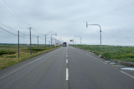 Long straight roads to Wakkanai