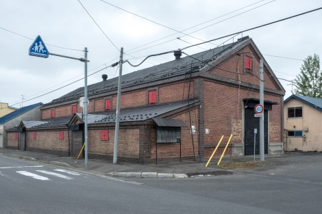 Old red brick warehouse