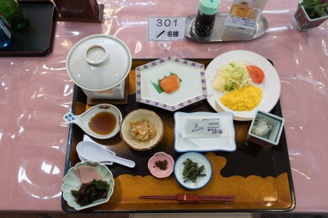 Breakfast at Hotel New Katsura, Ryotsu, Sado Island