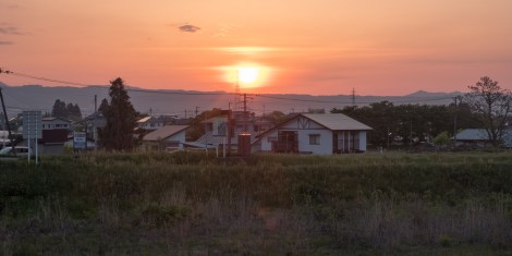 Sunset in Aizu Wakamatsu