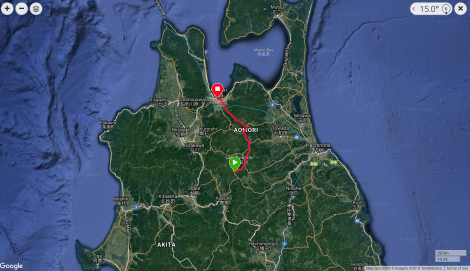 Jb48 - google map from Garmin Connect