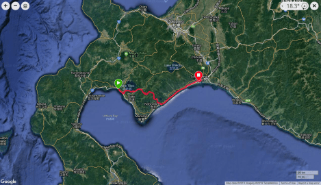 Jb55 - google map from Garmin Connect