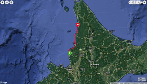 Jb58 - google map from Garmin Connect