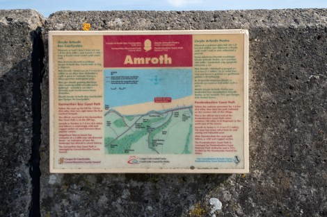 These informative signs are all along the trail