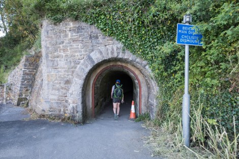 Walking through old colliery railway tunnels