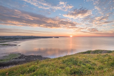 Sunrise at 5:14am on the Pembrokeshire Coast Path