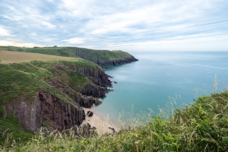 Cliffs and beautiful sandy beaches