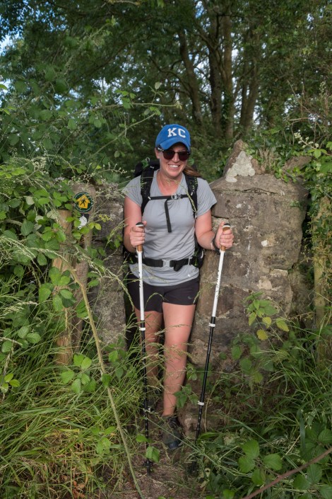 KC squeezing through a narrow stone gate