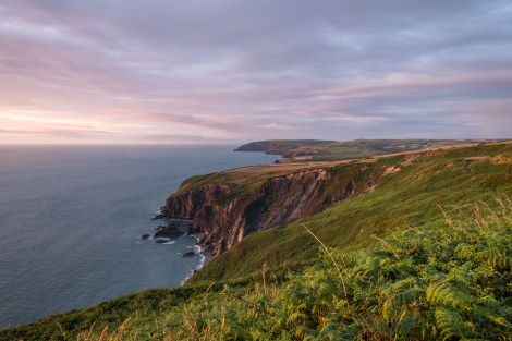 Sunset on the Pembrokeshire Coast Path