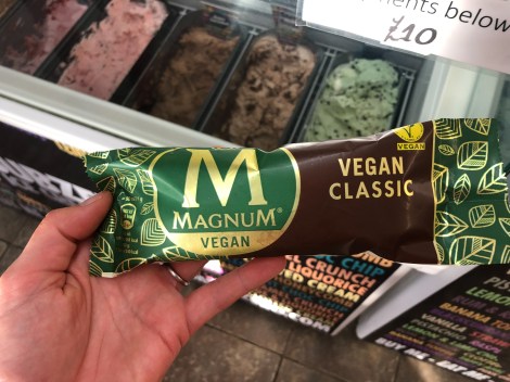 Being lactose intolerant, I'm very grateful for vegan ice cream, well done Magnum! @ Pebbles Cafe