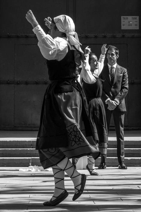 We were invited to stay and watch the traditional Basque dance that welcomed the new Bride and Groom